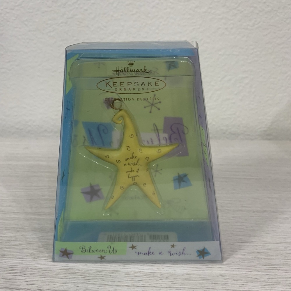 2002 NIB Hallmark Keepsake Ornament‎ Between Us Make a Wish